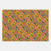 エストニア伝統的ヴィンテージフローラ刺繍 ラッピングペーパーシート (正面2)