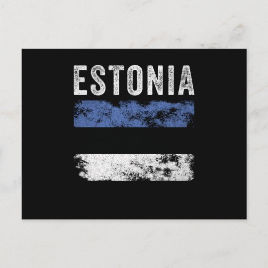 エストニア動揺して国旗 – エストニア国旗 ポストカード (正面)