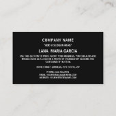 エストニア国旗とコート・オブ・アームズ、エストニア国旗 名刺 (裏面)