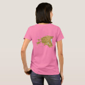 エストニア国旗と地図dk Tシャツ (裏面フル)