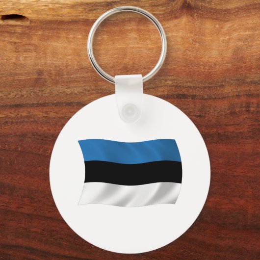 エストニア国旗のキーチェーン キーホルダー (正面)