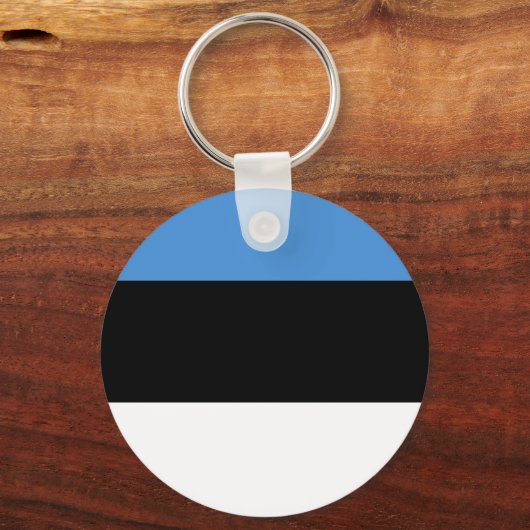エストニア国旗のキーチェーン キーホルダー (正面)