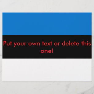 エストニア国旗のフライヤー チラシ