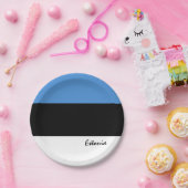 エストニア国旗のプレート、パーティー、スポーツ、エストニア ペーパープレート (パーティー)