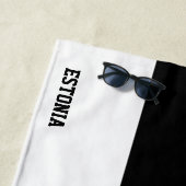 エストニア国旗の壮麗な愛国心 ビーチタオル (インサイチュ)