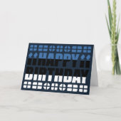 エストニア国旗の誕生日カード カード (正面)