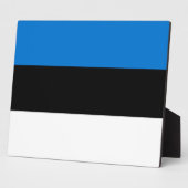 エストニア国旗の額 フォトプラーク (側面)