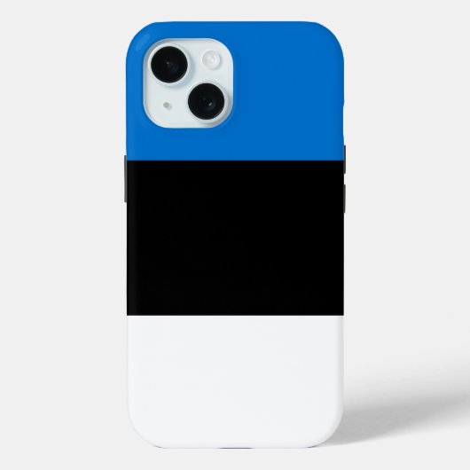 エストニア国旗のApple iPhone 15 Case-Mateケース Case-Mate iPhoneケース (裏面)