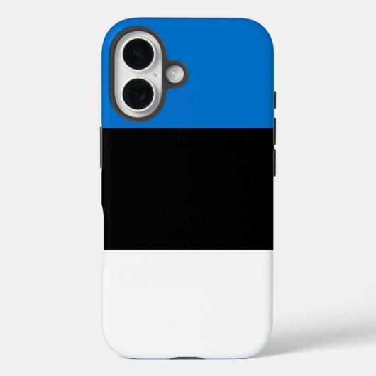 エストニア国旗のApple iPhone 16 Case-Mateケース Case-Mate iPhoneケース (裏面)