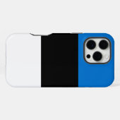 エストニア国旗のApple iPhone 16 Pro Maxケース iPhoneケース (裏面横)