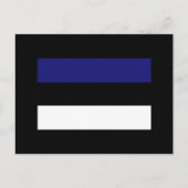 エストニア国旗のTシャツと贈り物 ポストカード (正面)