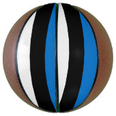 エストニア国旗を持つフルサイズバスケットボール バスケットボール (縦)