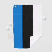 エストニア国旗を掲げたゴルフタオル ゴルフタオル (インサイチュ)