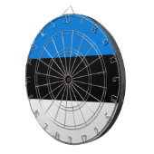 エストニア国旗を掲げたダーツボード ダーツボード (正面右)