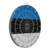 エストニア国旗を掲げたダーツボード ダーツボード (正面左)