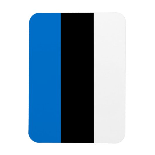 エストニア国旗を掲げたフレキシブル写真磁石 マグネット (縦)