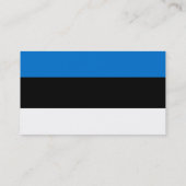 エストニア国旗を掲げた名刺 名刺 (裏面)