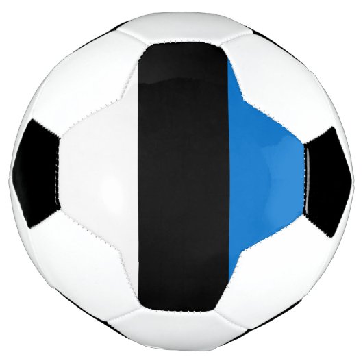 エストニア国旗を掲げた愛国的なサッカーボール サッカーボール (回転)