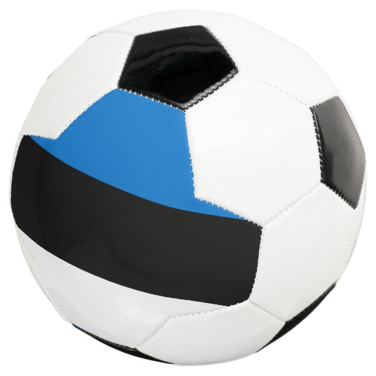 エストニア国旗を掲げた愛国的なサッカーボール サッカーボール (3/4)