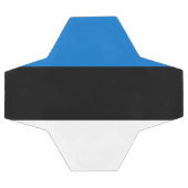 エストニア国旗を掲げた愛国的なサッカーボール サッカーボール (フラット)