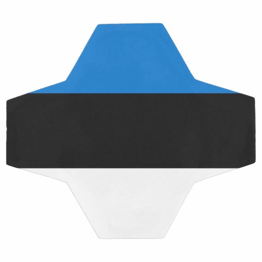 エストニア国旗を掲げた愛国的なサッカーボール サッカーボール (フラット)