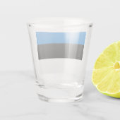 エストニア国旗を掲げた愛国的なショットグラス ショットグラス (裏面)