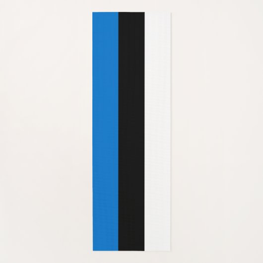 エストニア国旗を掲げた愛国的なヨガマット ヨガマット (正面)