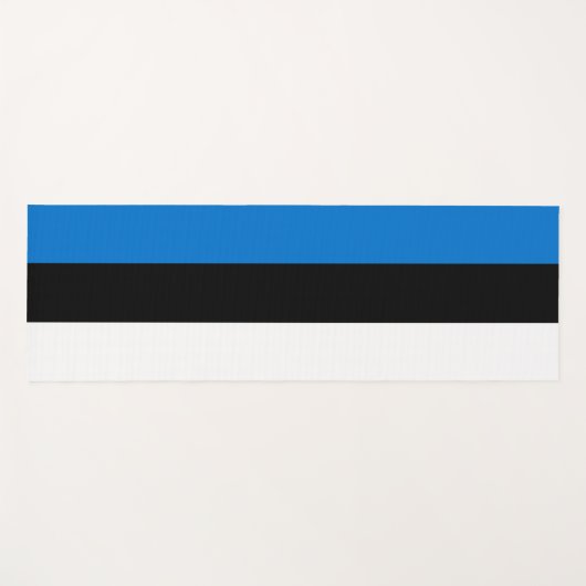 エストニア国旗を掲げた愛国的なヨガマット ヨガマット (正面(横))