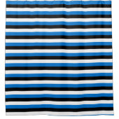 エストニア国旗を掲げた愛国的シャワーカーテン シャワーカーテン (正面)