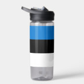 エストニア国旗を掲げた水瓶 ウォーターボトル (右面)