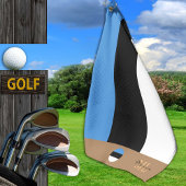 エストニア国旗モノグラムの&エストニア ゴルフタオル