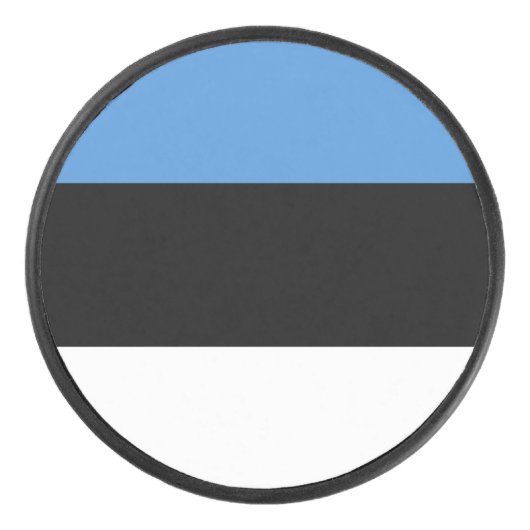 エストニア国旗 アイスホッケーパック (正面)