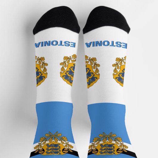 エストニア国旗、エスト地球に優しニア ソックス (上部)