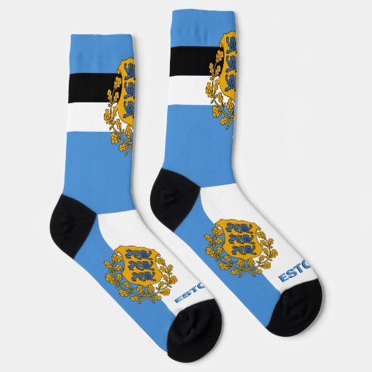 エストニア国旗、エスト地球に優しニア ソックス (右)