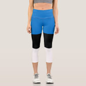 エストニア国旗 カプリレギンス (正面)