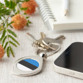 エストニア国旗 キーホルダー (側面)