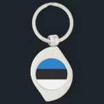 エストニア国旗 キーホルダー<br><div class="desc">エストニアの国旗。</div>