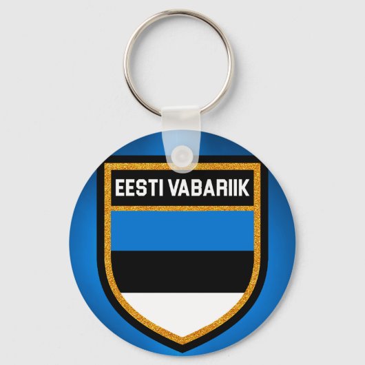 エストニア国旗 キーホルダー (正面)