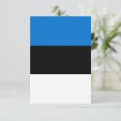 エストニア国旗 サンキューカード (スタンド正面)