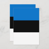 エストニア国旗 サンキューカード (正面/裏面)