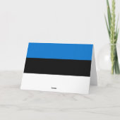 エストニア国旗 サンキューカード (裏面)