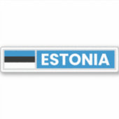 エストニア国旗 シール (正面)