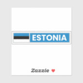 エストニア国旗 シール (シート)
