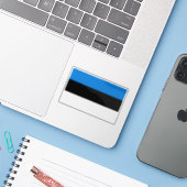 エストニア国旗 シール (ノートパソコンとiPhone)