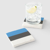 エストニア国旗 ストーンコースター (横)