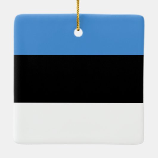 エストニア国旗 セラミックオーナメント (裏面)