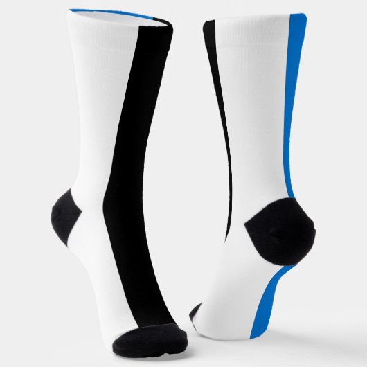 エストニア国旗 ソックス (傾斜あり)