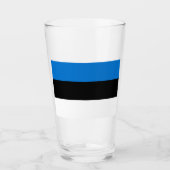 エストニア国旗 タンブラーグラス (正面)