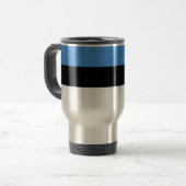 エストニア国旗 トラベルマグ (正面左)