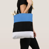 エストニア国旗 トートバッグ (クローズアップ)